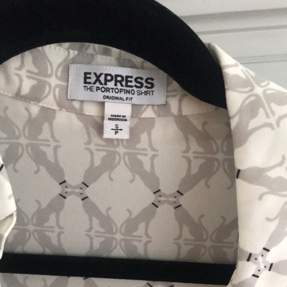 EXPRESS Original Fit Greyhound Portofino Shirt S